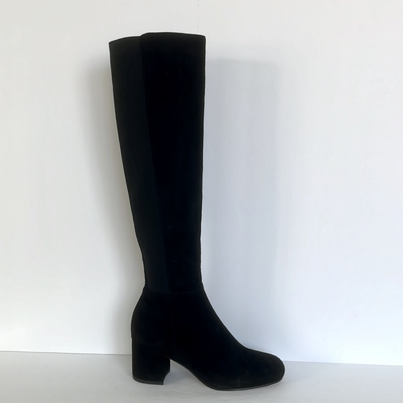 Sam Edelman Women’s Valda Knee High Boot Black Leather Suede Boot Size 6.5M New - Picture 4 of 13